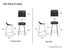 Pop Stool - Powder Blue Frame and Shell Seat  - 75cm Commercial Bar Height
