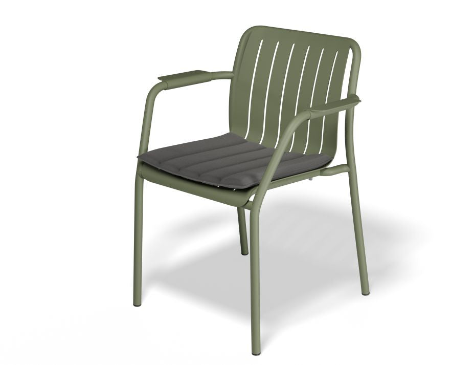 Roku Outdoor Armchair in Matt Eucalyptus Green - No Cushion