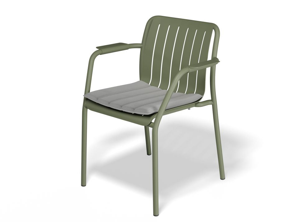 Roku Outdoor Armchair in Matt Eucalyptus Green - No Cushion