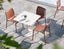 Roku Outdoor Dining Chair in Matt Papaya