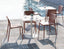 Roku Outdoor Dining Chair in Matt Papaya