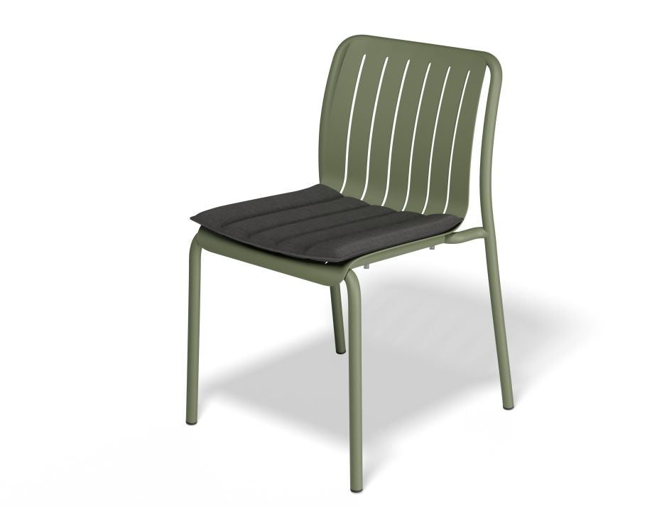 Roku Outdoor Dining Chair in Matt Eucalyptus Green - No Cushion