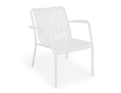 Roku Outdoor Lounge Chair in Matt White