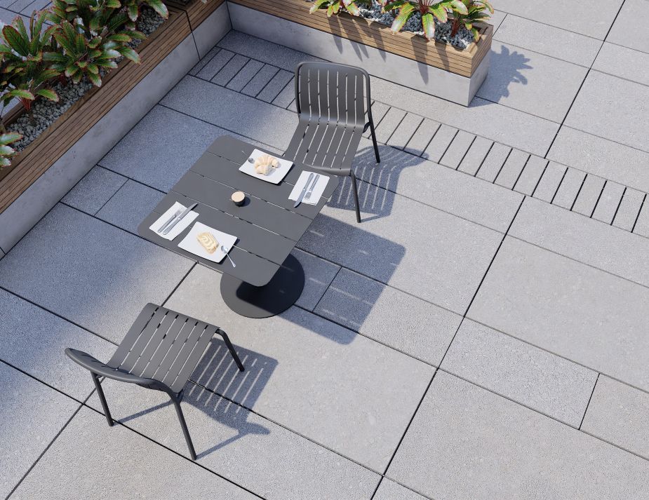 Roku Cafe Table - Outdoor - Charcoal - 65 x 65cm Table Top