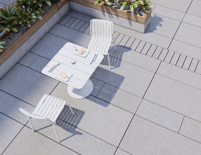 Roku Cafe Table - Outdoor - White - 75 x 75cm Table Top