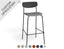 Rylie Bar Stool - Black - Custom Upholstered