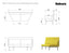 Bond Section 2 Seat Corner Cut with Backboard