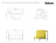 Bond Section 2 Seat Corner Cut High Backboard with High Bar Table