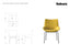Flow Armchair - Low Arm with 4 Post Base