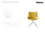 Flow Armchair - Low Arm with Swivel Base