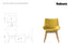 Flow Armchair - Low Arm with Wood Base