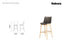 Flow Barstool - Wood Base