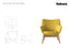 Flow Lounge Chair - Wood Base