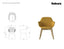 Core Armchair - Wood Base