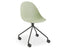 Pebble Chair Mint Green with Shell Seat - 4 Post Stackable Base - Black