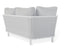 Siano Modular Left Arm 2 Seater - Outdoor -White - Light Grey Cushion
