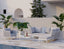 Siano Modular Pouf - Outdoor - White - Light Grey Cushion