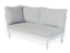 Siano Modular Left Arm 2 Seater - Outdoor -White - Light Grey Cushion