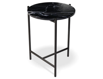 Nexus Marble Side Table - Black Marquina