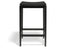 Stockholm Kitchen Stool - Black Stain - Black Pad - by TON