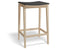Stockholm Kitchen Stool - Natural Oak - Black Pad - by TON