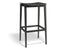 Stockholm Stool - Black Stain - Black Wood Seat - by TON