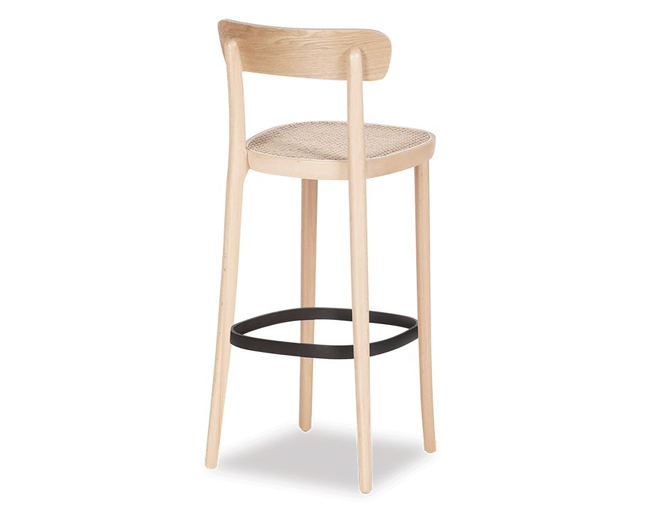 Liana Stool - Natural - Cane Seat - 74cm Seat Height (Bar Bench)