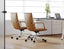 Strata Executive Office Chair - Chrome - Brown