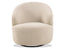 Mietta Swivel Lounge Chair - Ivory Cream