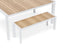 Vydel Bench Seat - Outdoor - 120cm - Teak - White
