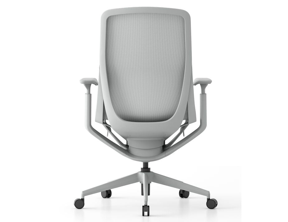 Gravity Ergonomic Office Chair - Light Grey Frame - Light Grey Mesh