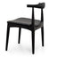 Elbow Dining Chair - Black (Set of 2)