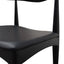 Elbow Dining Chair - Black (Set of 2)