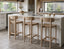 Zara Stool - Natural - 66cm Seat Height (Kitchen Bench height)