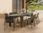 Vela Dining Table 240cm - Outdoor - Charcoal - Basalt Ceramic Top