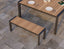 Vydel Bench Seat - Outdoor - 120cm - Teak - Charcoal