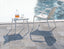 Roku Lounge Chair - Outdoor - White - Chair with Green Cushion