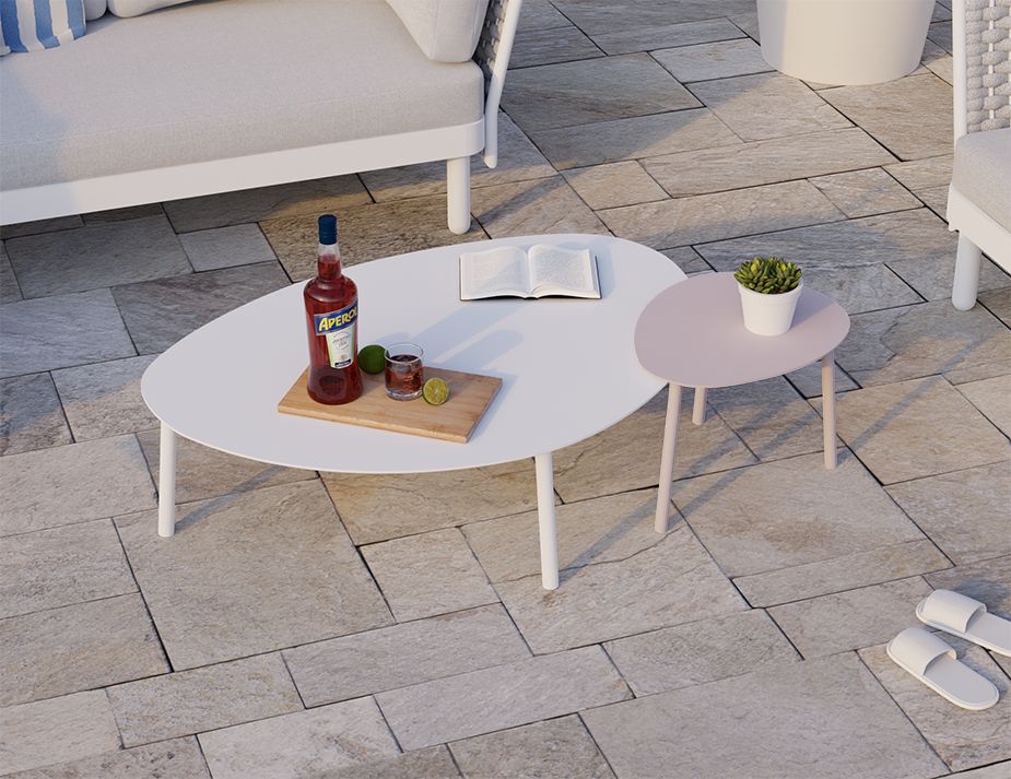 Cetara Side Table - Outdoor - Pale Blush