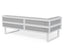 Vivara Sofa - White - Modular Section A - Left Arm