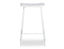 Winnie Stool - White - White Leather  - 76cm (Commercial Bar Height)