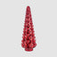 Layered Glass Cone Tree Large Red