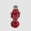 Glass Nutcracker Candle Stand Red (Set of 4)