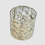 Mercury Floral Glass Candle Holder Small