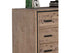 Tallboy with 5 Storage Drawers Solid Acacia Wooden Frame in Silver Brush Colour