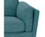 3 Seater Sofa Teal Fabric Lounge Set for Living Room Couch with Wooden Frame