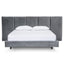 King Bed Frame - Charcoal Velvet