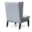 Velvet Lounge Wingback Chair in Light Texture Grey