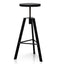 Steel Bar Stool - Black