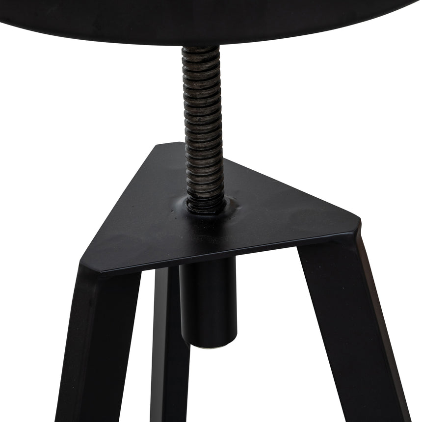 Steel Bar Stool - Black