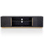 Entertainment TV Unit - Black and Brass